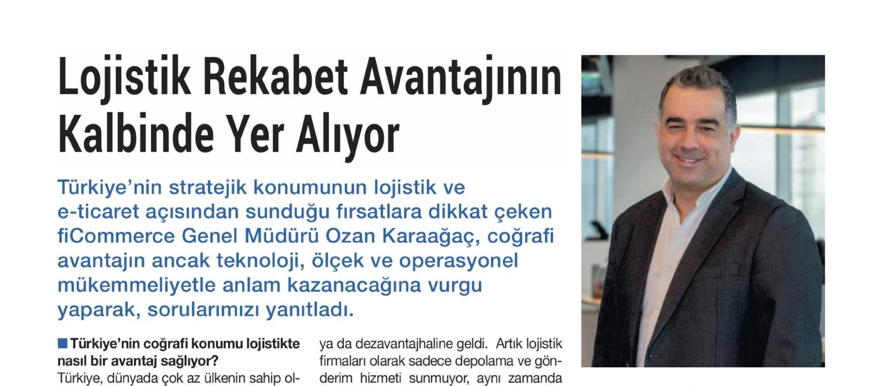 Türkiye’nin Lojistik Gücüne Dair Değerlendirme