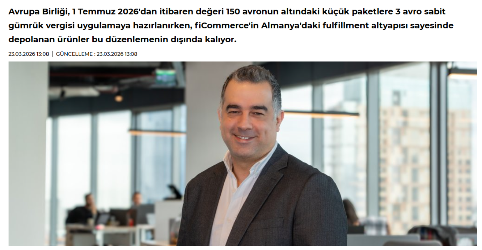 fiCommerce’in Almanya Fulfillment Altyapısı Para Dergisi’nde Anlatıldı